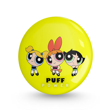 The Power Puff Pin-back Button Badge