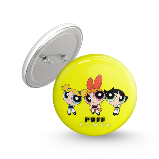 The Power Puff Pin-back Button Badge