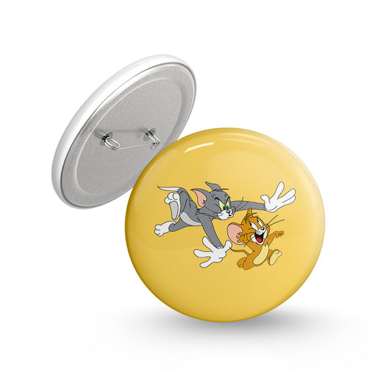 Tom & Jerry Pin-back Button Badge
