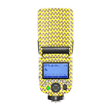 Yellow Stripes Camera Flash Skin