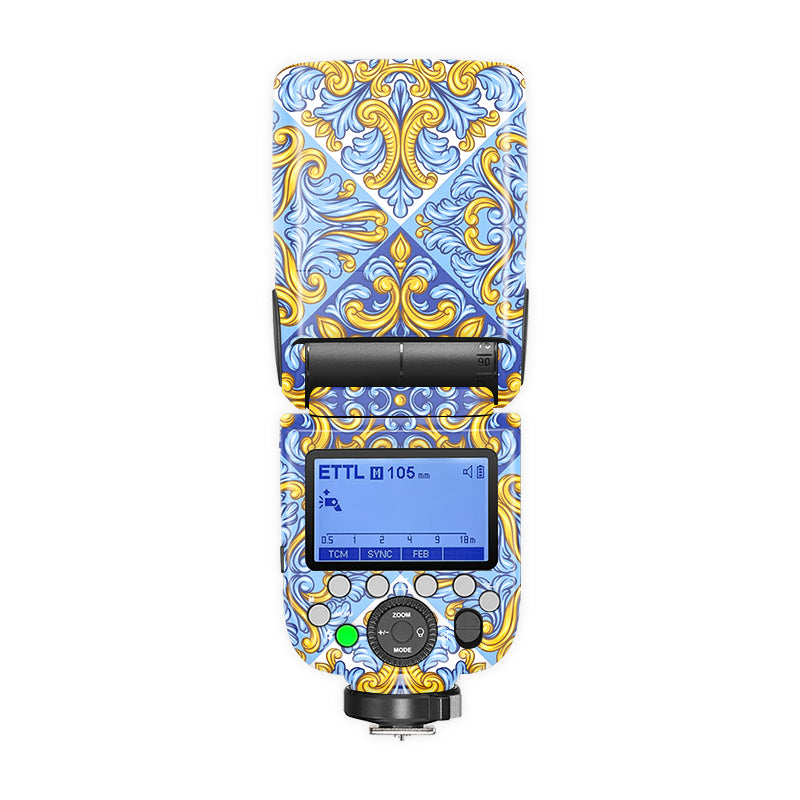 Blue Mandala Camera Flash Skin