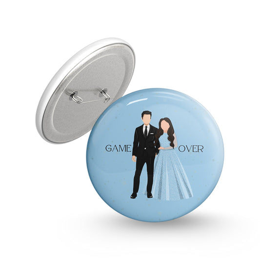 Game Over Guys Pin-back Button Badge