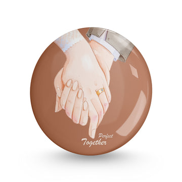 Perfect Together Pin-back Button Badge