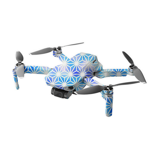 Blue Flares Drone Skin