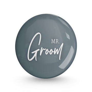 Mr.Groom Pin-back Button Badge