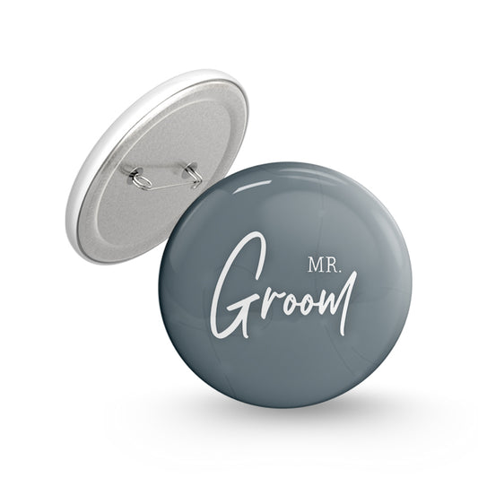 Mr.Groom Pin-back Button Badge