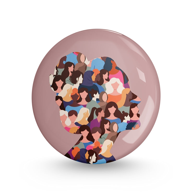 We are Women Pin-back Button Badge