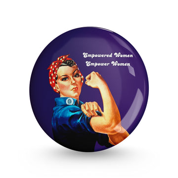 Empowered Women Pin-back Button Badge