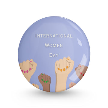 International Womens Day Pin-back Button Badge