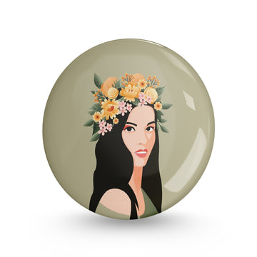 Goddess Pin-back Button Badge