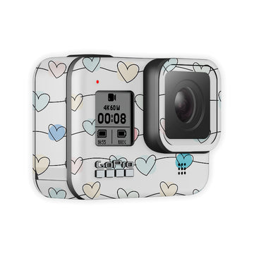 Little Heart Stripe Go Pro Skin