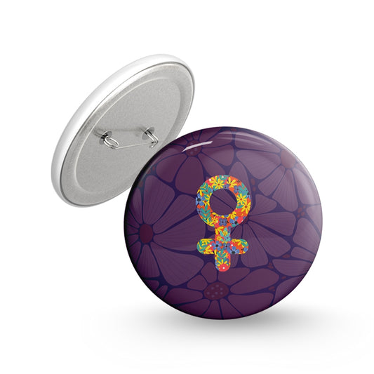 Pleasant Pin-back Button Badge