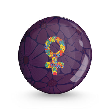Pleasant Pin-back Button Badge