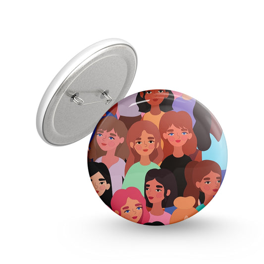 Girl Power Pin-back Button Badge