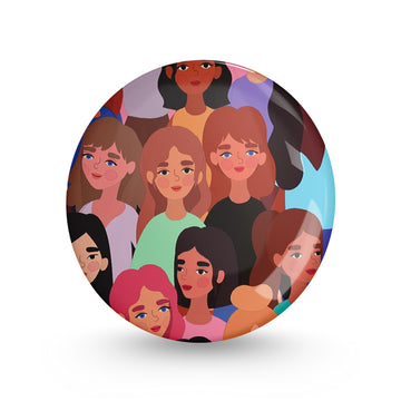 Girl Power Pin-back Button Badge
