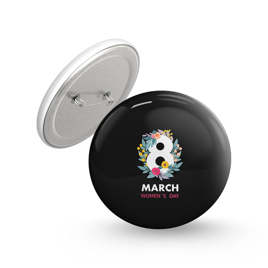 Women's Day Pin-back Button Badge