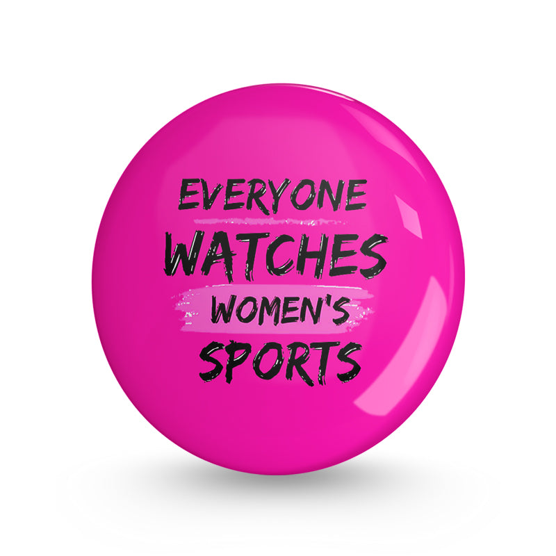 Women Sports Pin-back Button Badge