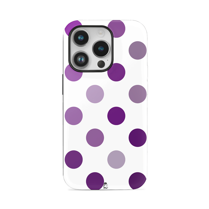 Purple Dots Flexible Soft Silicone Case