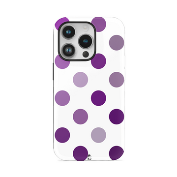Purple Dots Flexible Soft Silicone Case