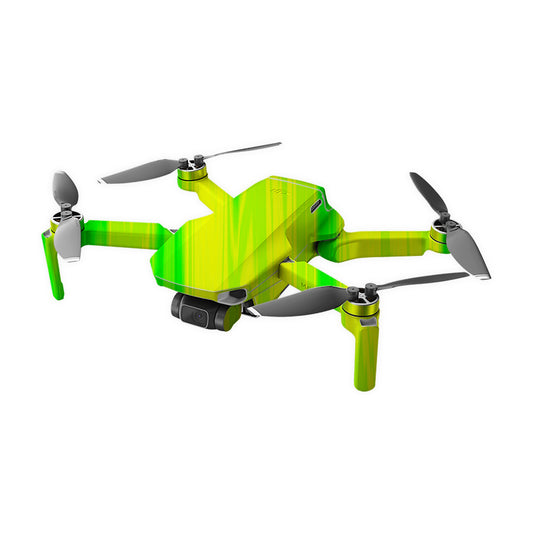 Neon Green Stripes Drone Skin