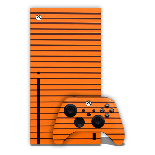 Orange Lines Xbox Skin