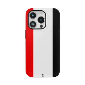 Red White Design Flexible Soft Silicone Case