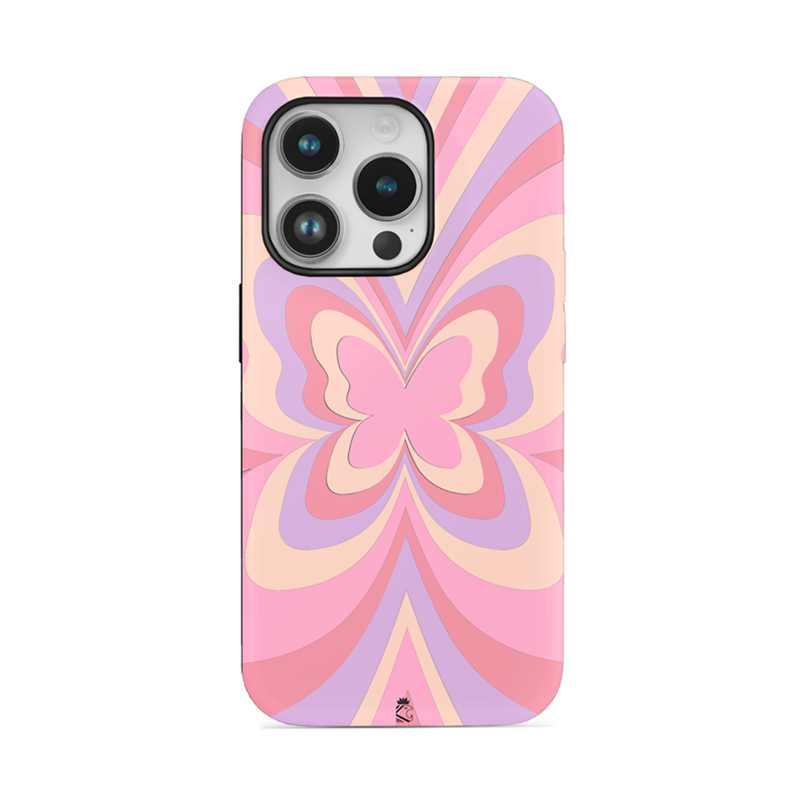 Pink Butterfly Flexible Soft Silicone Case