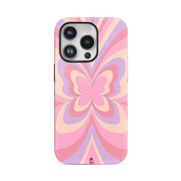 Pink Butterfly Flexible Soft Silicone Case