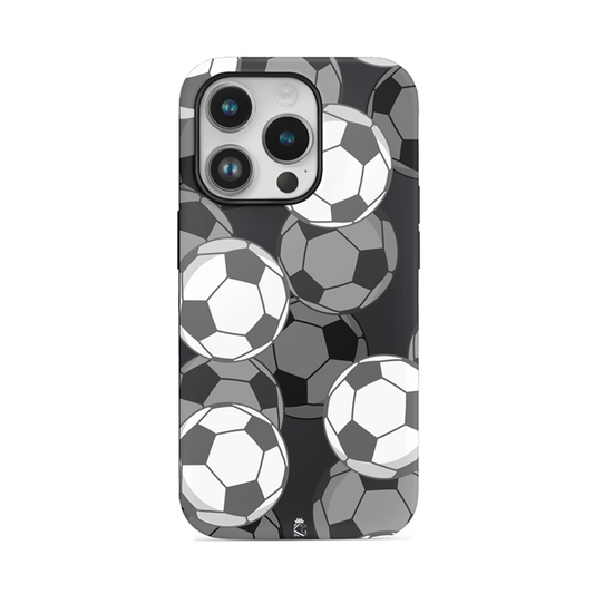 Grey Footballs Flexible Soft Silicone Case