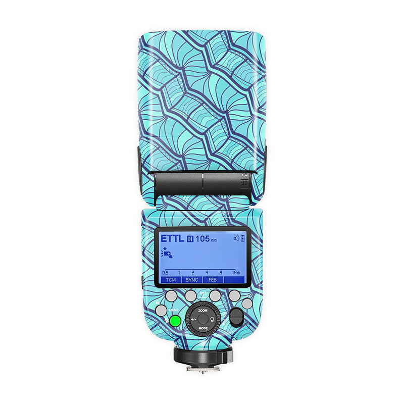 Blue Patches Camera Flash Skin
