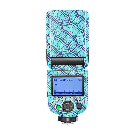 Blue Patches Camera Flash Skin