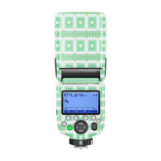 Green Boxes Camera Flash Skin