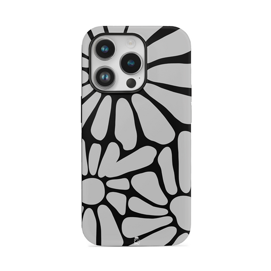 Grey Flower Flexible Soft Silicone Case