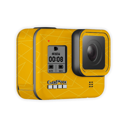 Orange Linear Stripes Go Pro Skin