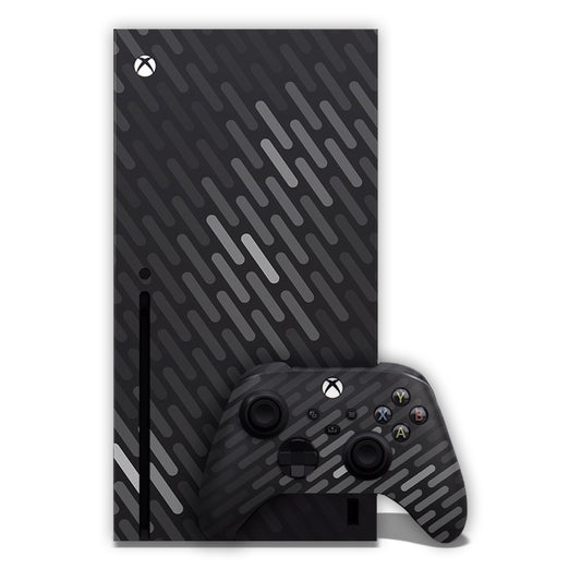 Black and Grey Stripe lines Xbox Skin