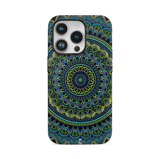 Blue Green Mandala Art Flexible Soft Silicone Case