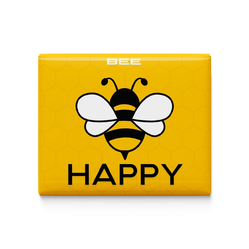 Bee Happy Fridge Magnet