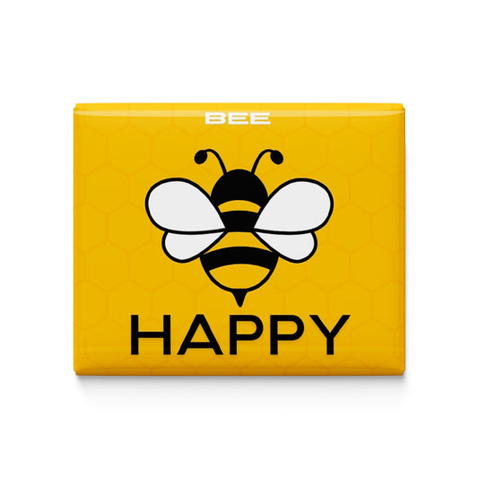 Bee Happy Fridge Magnet