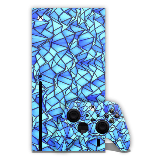 Blue Abstracts Xbox Skin