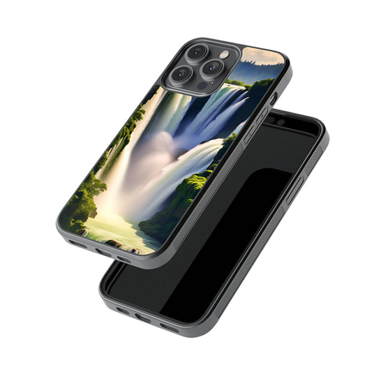 The Waterfall glossy metal case