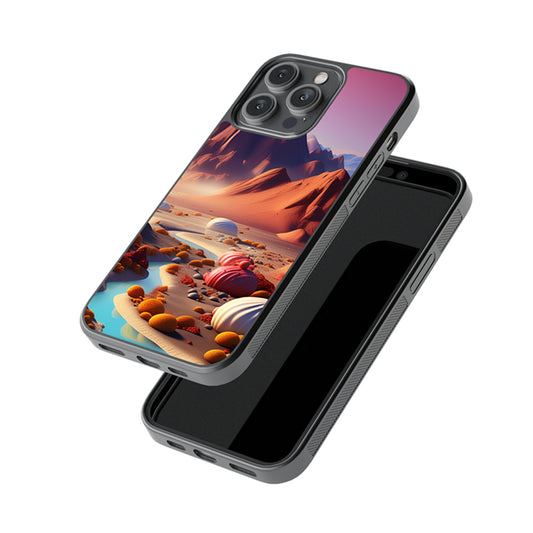 Magical Desert Glossy Metal Case