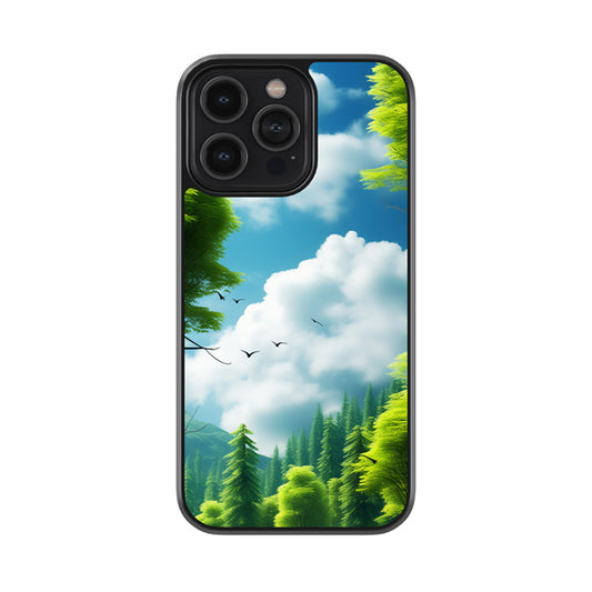 Above The Trees Glossy Metal Case
