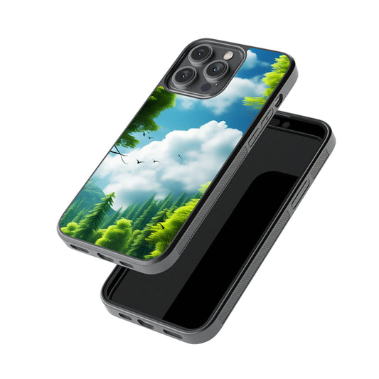 Above The Trees Glossy Metal Case