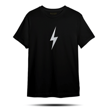 Thunder Silver Reflective Foil Oversized T-Shirt