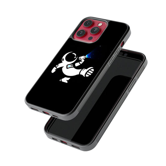 Playing Astronaut Glossy Metal Case