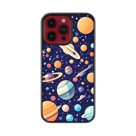 Doodle Foodle Space Glossy Metal Case