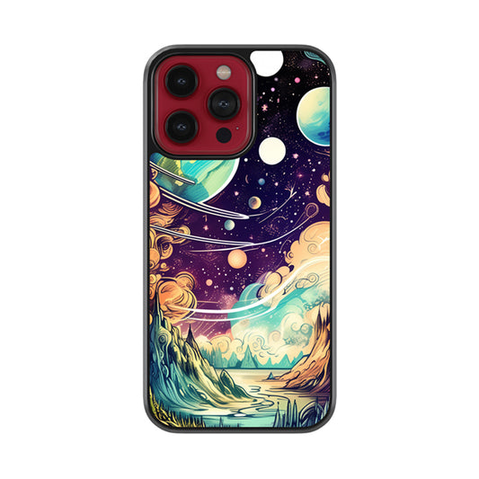 Space Art Glossy Metal Case