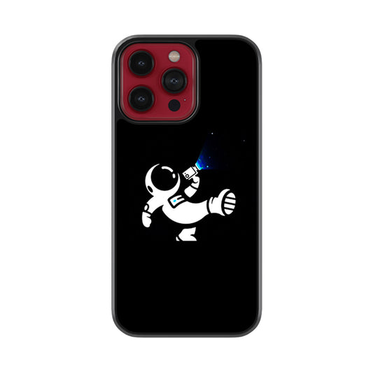 Playing Astronaut Glossy Metal Case