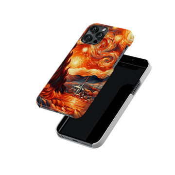 Starry Night Fire Van Gogh Slim Hard Case