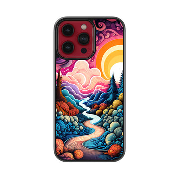 Colourful Trip Glossy Metal Case
